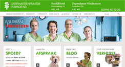 Desktop Screenshot of dierenartspurmerend.nl