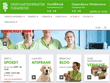 Tablet Screenshot of dierenartspurmerend.nl